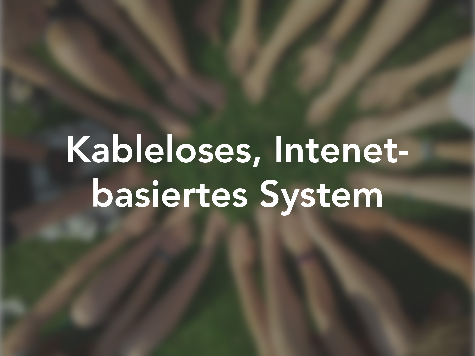 Kabelloses und Internet basierendes System